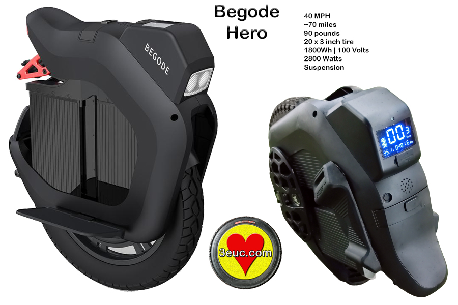 3euc Begode Hero EUC (electric unicycle)